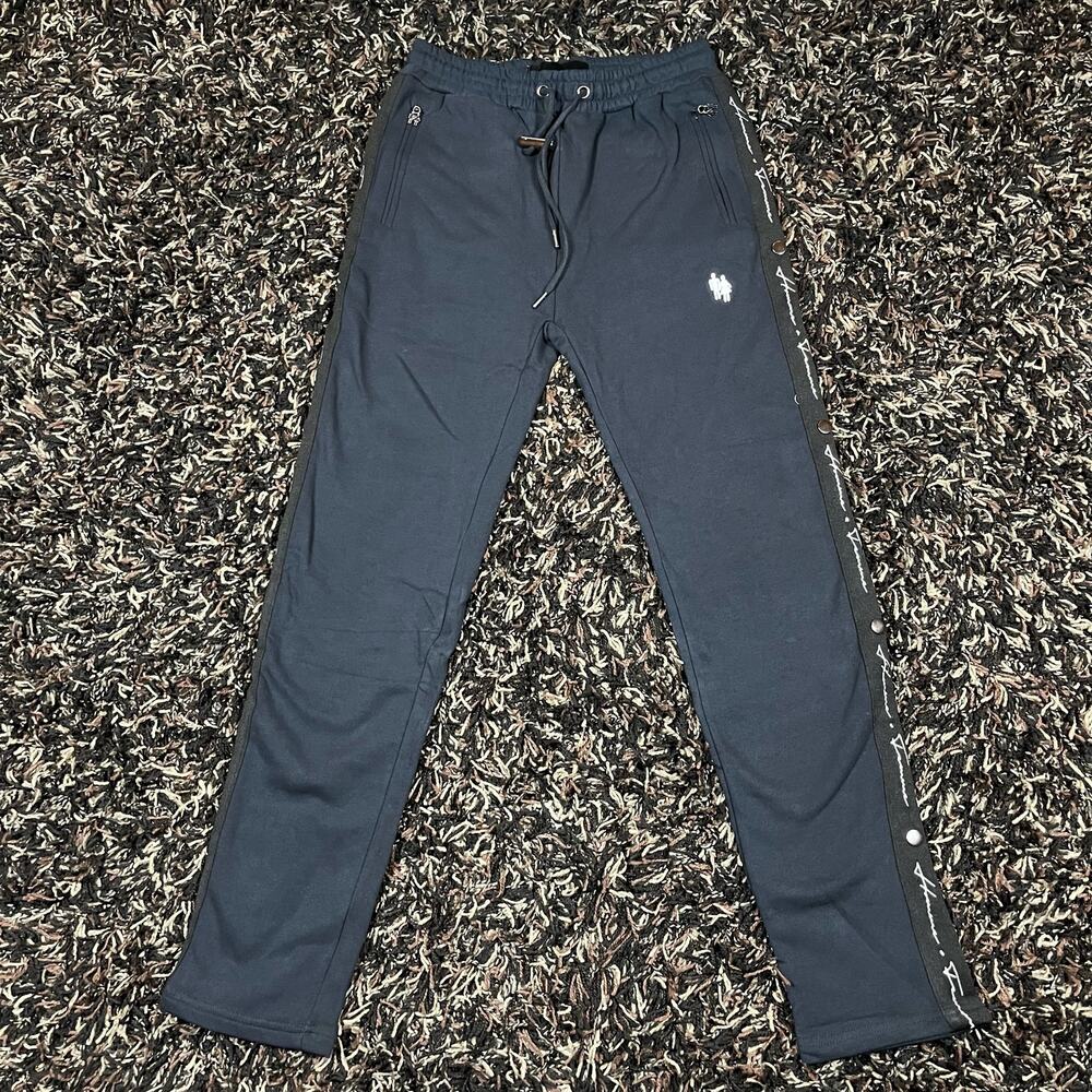 Homme Femme  Women’s Black Sweat Pants Zip‎ Pockets Sz S New